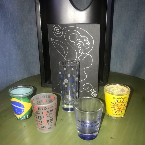 Vacation Dining Shot Glasses From Around The World Bundle Poshmark